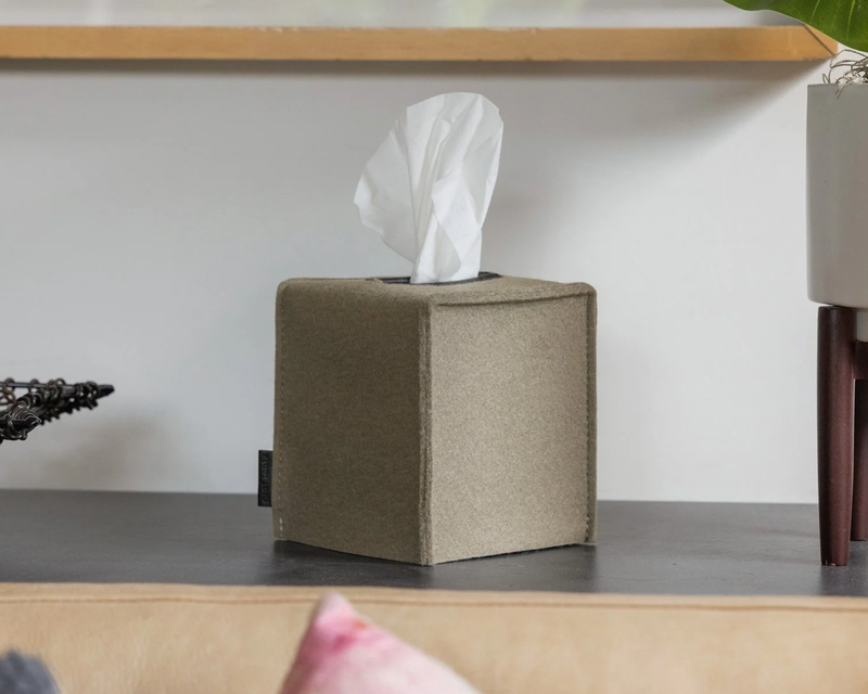 Merino Wool Small Tissue Box Cover