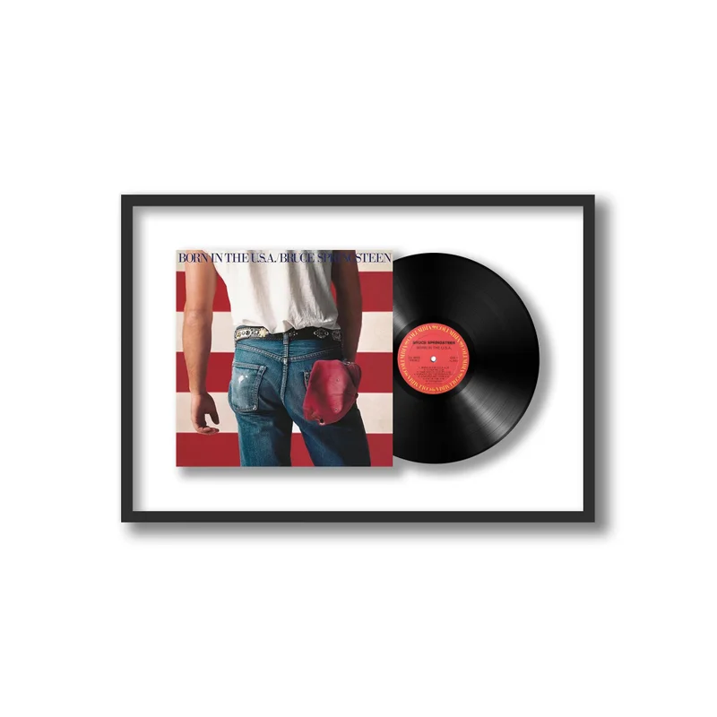 Shadowbox Framed Vinyl Album, Black
