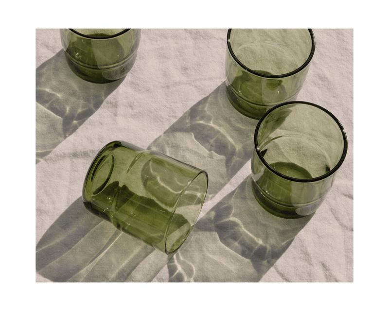 Short Night & Day Glasses, Set of 4
