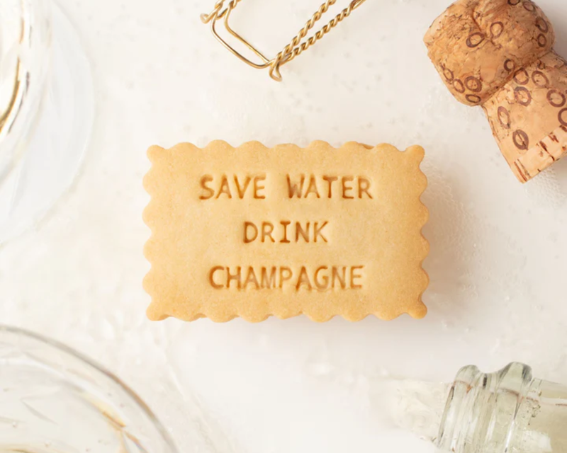 Save Water Drink Champagne Mini Cookie Box