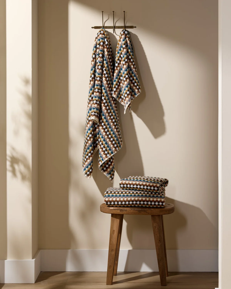 Organic Cotton Mosaic Bath Towel