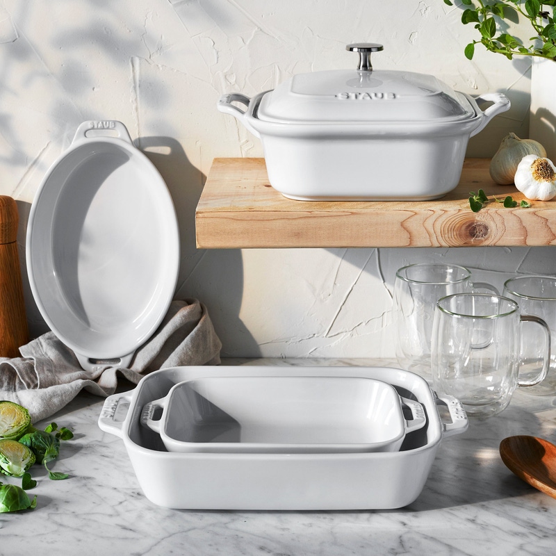 Ceramic Stoneware 5-Piece Mixed Baking Dish Set