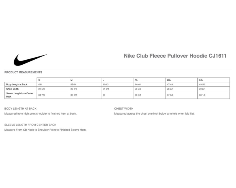 Branded Nike Club Fleece Pullover Hoodie