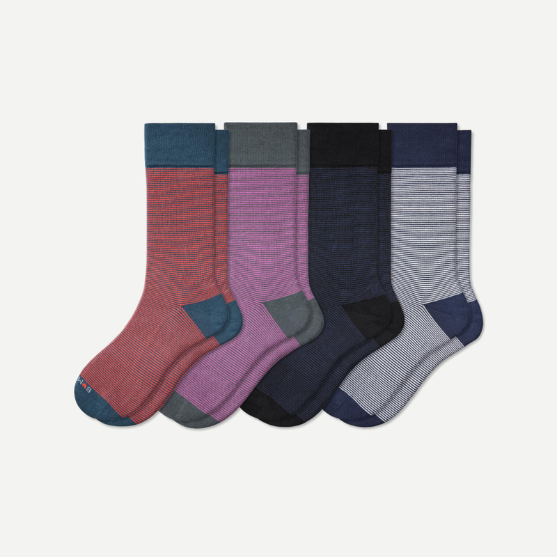 Men's Dress Calf Sock 4-Pack
