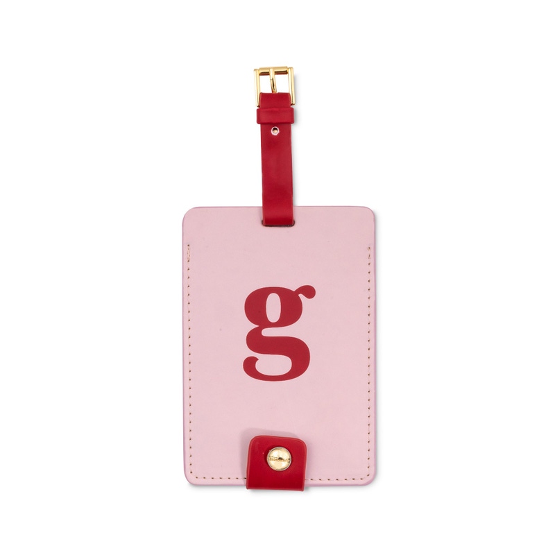 Just Mine Initial Luggage Tag