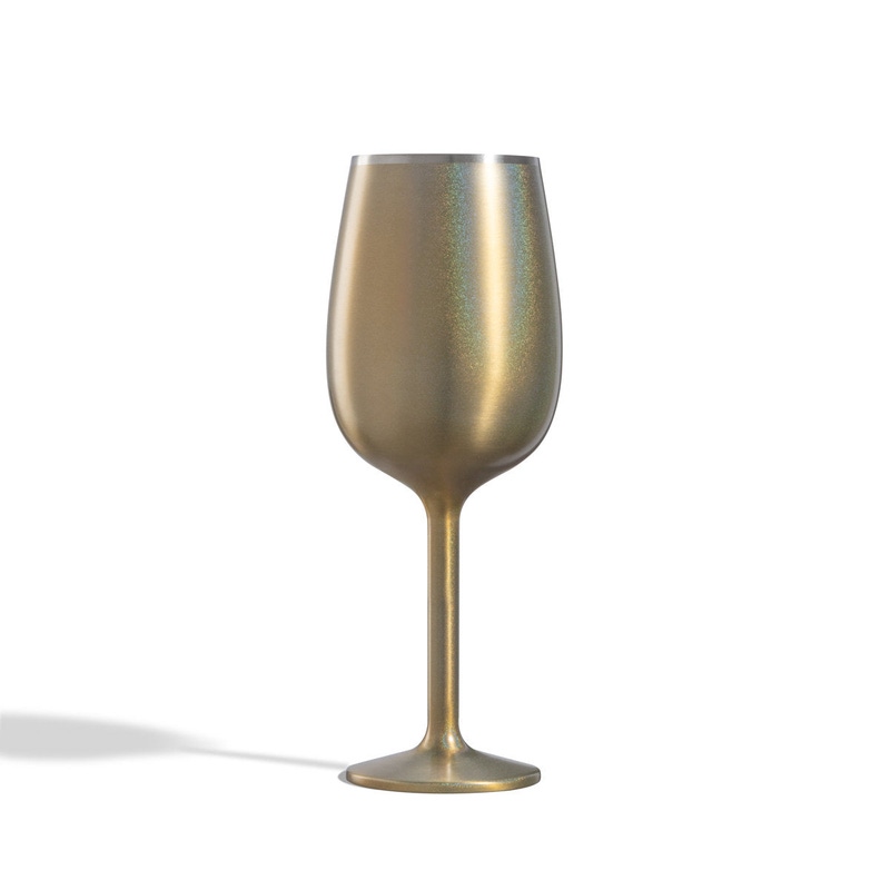 Stainless Steel Stemmed Wine Glass