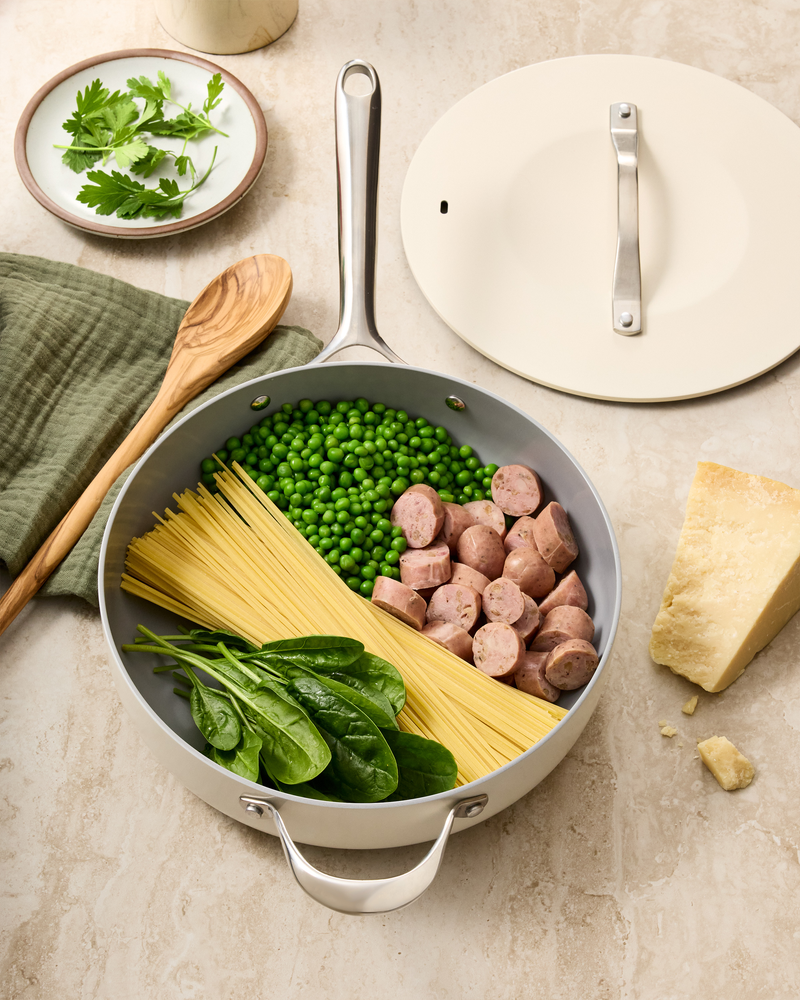 Ceramic Nonstick Saute Pan with Lid