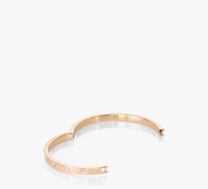 Set in Stone Hinged Bangle Bracelet