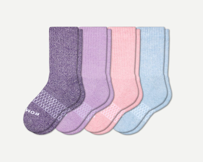 Youth Marl Calf Sock 4-Pack