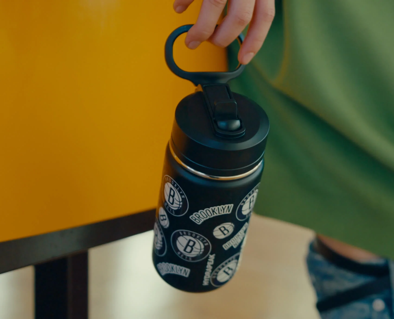 NBA 14oz Kids Water Bottle with Straw Lid