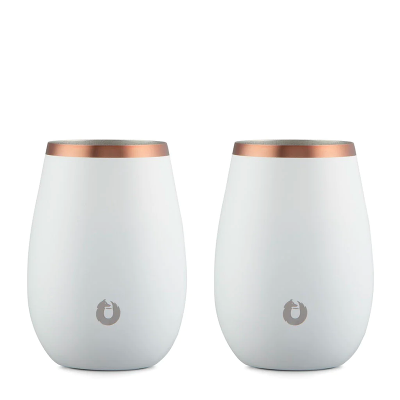 Stainless Steel Wine Glass Set of 2