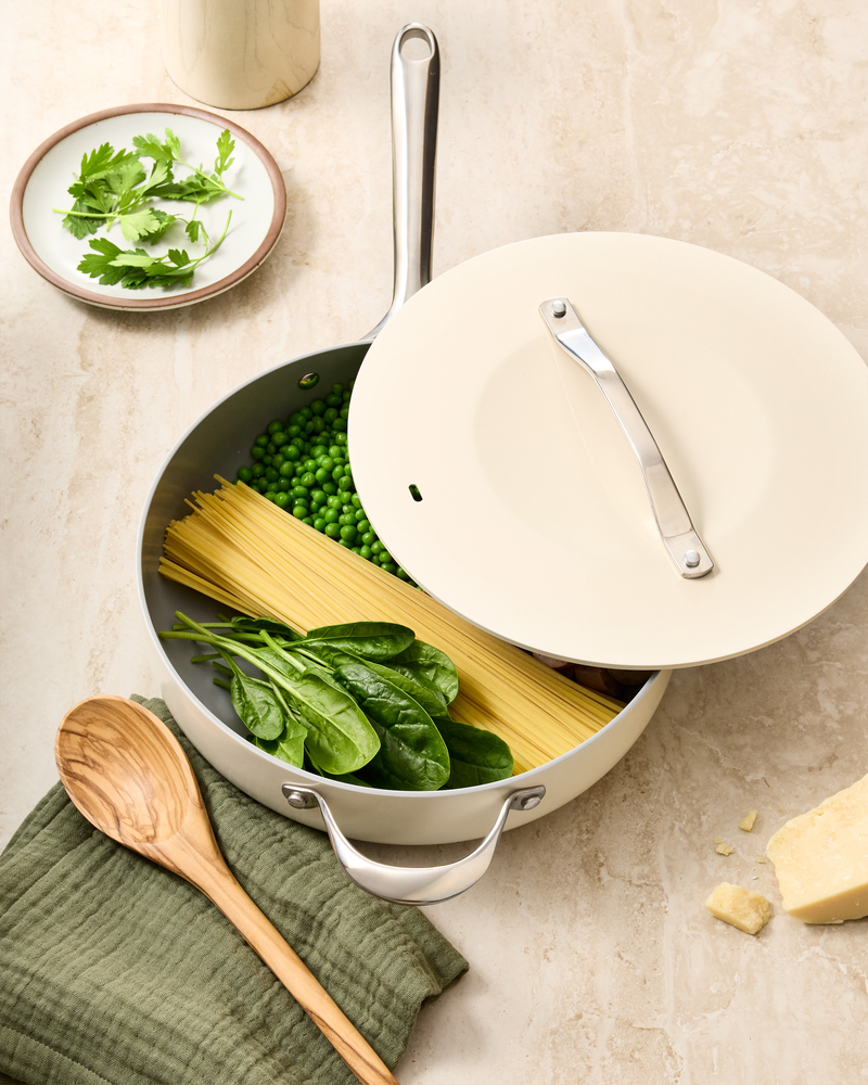 Ceramic Nonstick Saute Pan with Lid