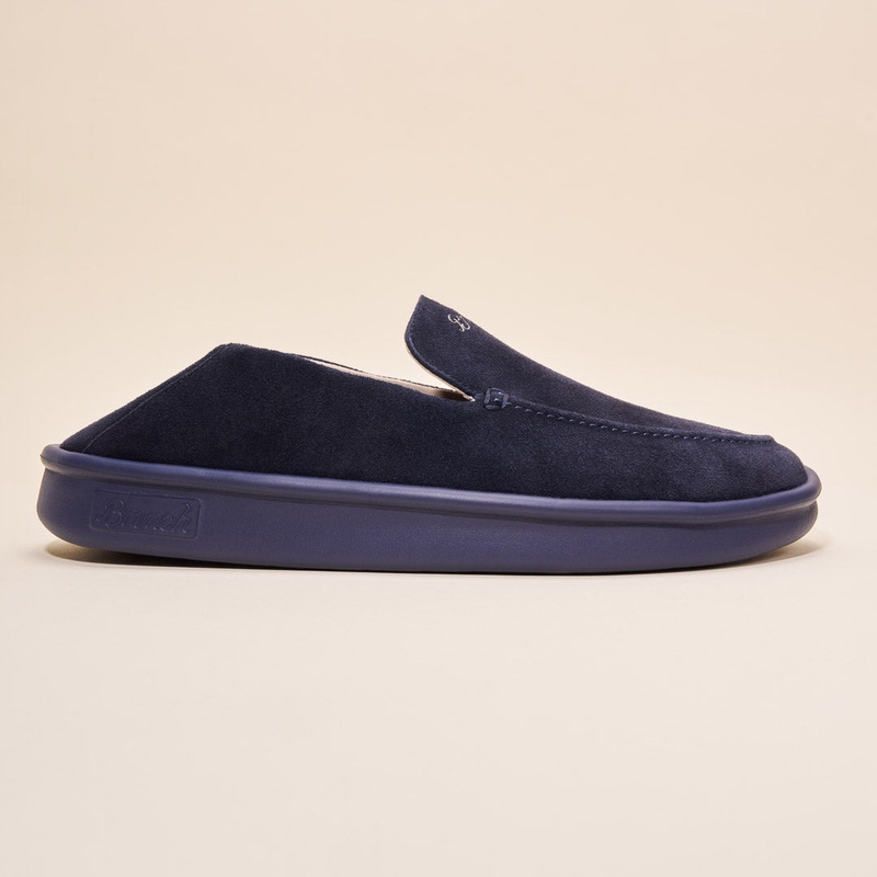 Collapsible Loafer, Navy Suede
