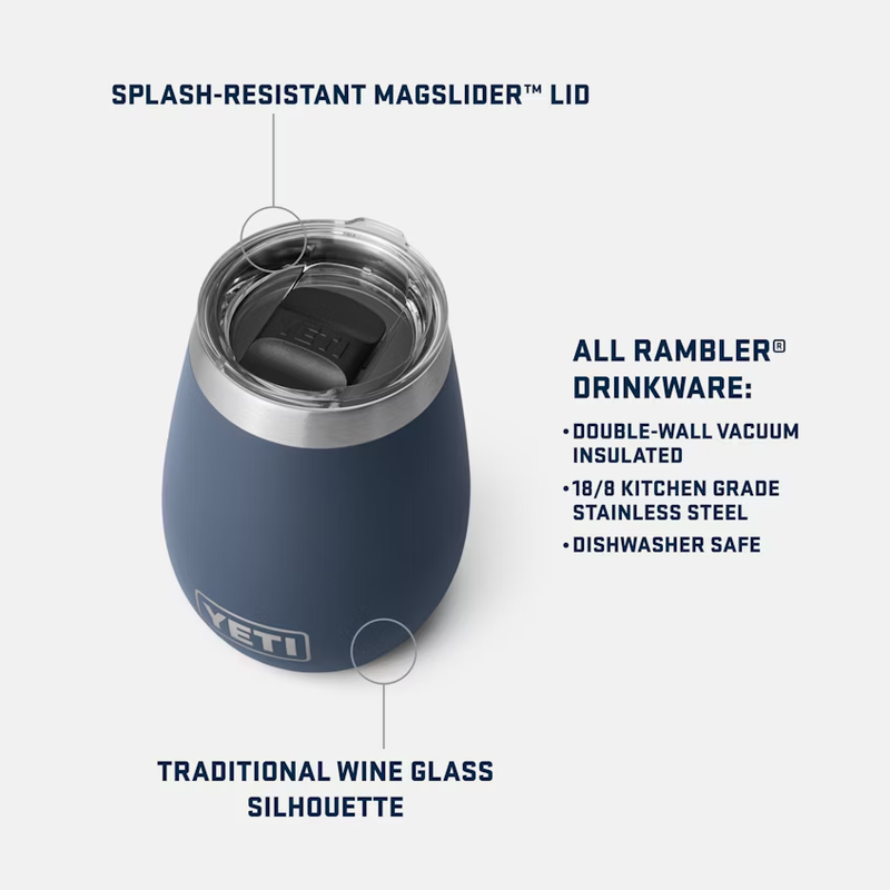 Rambler® 10 oz Wine Tumbler with Magslider Lid