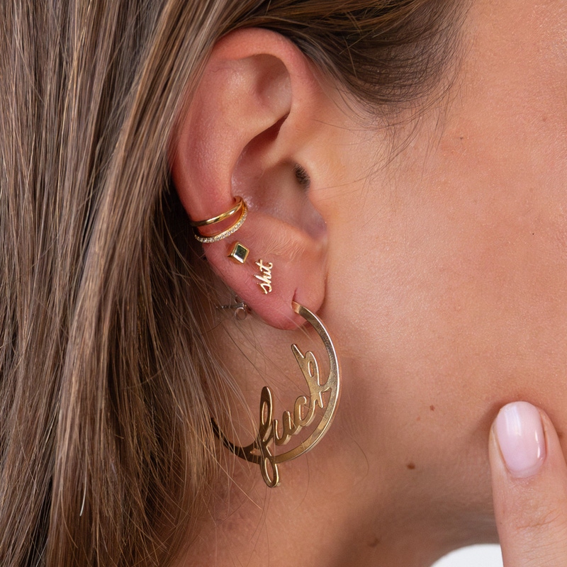 Pavé Hoop Ear Cuff