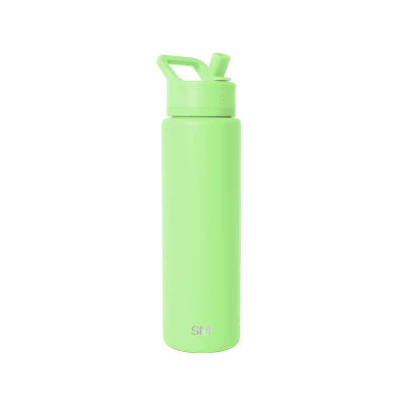 Summit Solid Water Bottle with Straw Lid, 30oz
