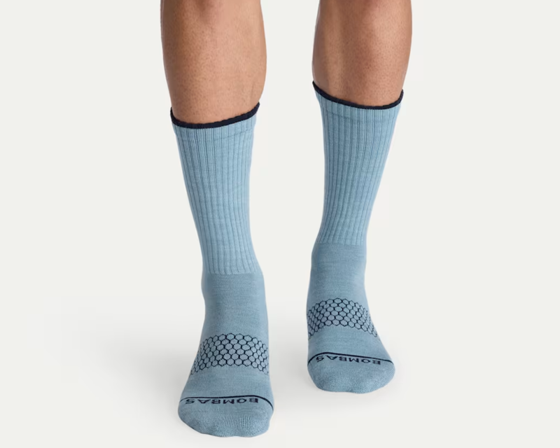 Men's Merino Wool Blend Calf Socks