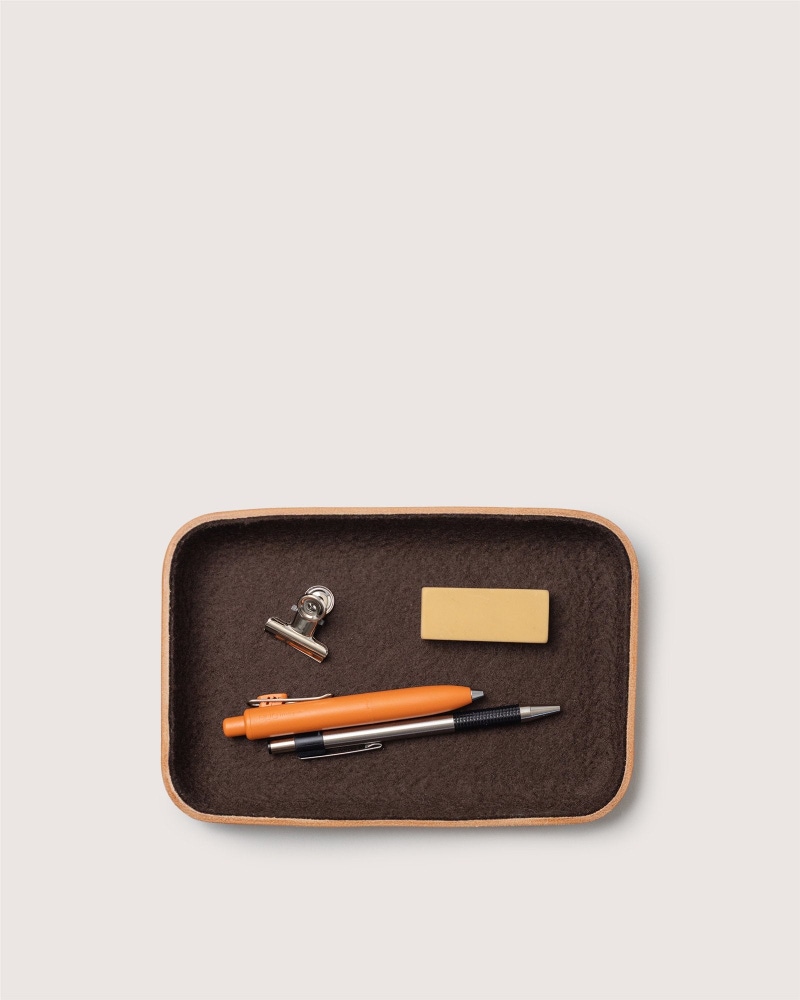 Leather & Merino Wool Small Tray