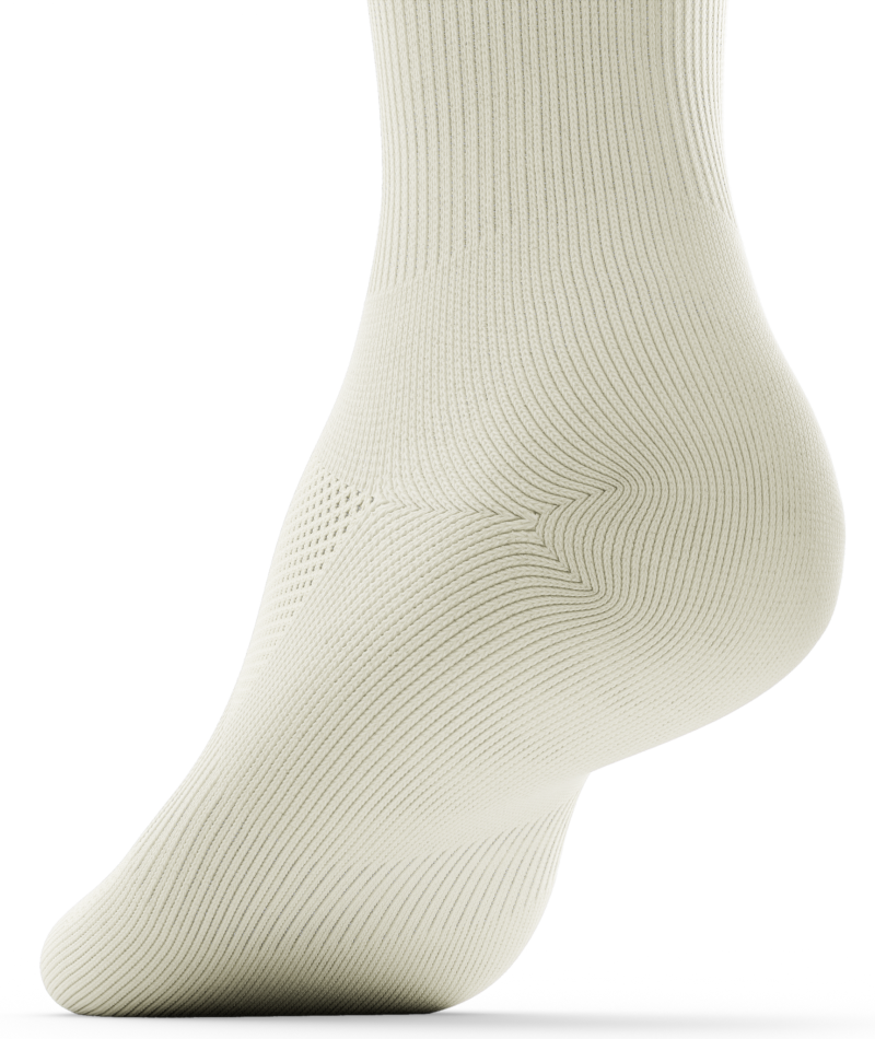 Retro Off White Crew Socks
