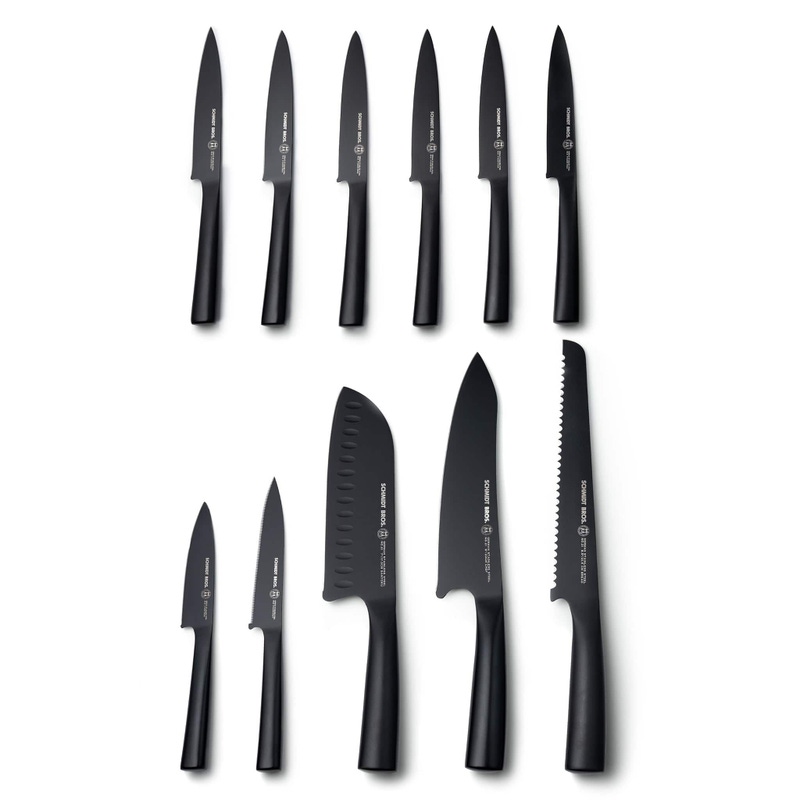 Jet Black 12-Piece Knife Block Set