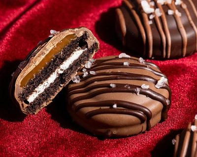 Belgian Chocolate-Dunked Sea Salt Caramel Oreos®