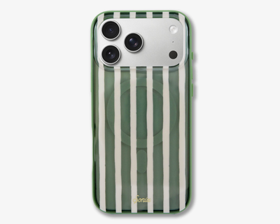 Abstract Stripe Sage MagSafe® Compatible iPhone Case