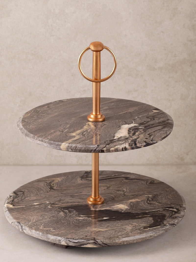 Heavenly Onyx Tiered Stand