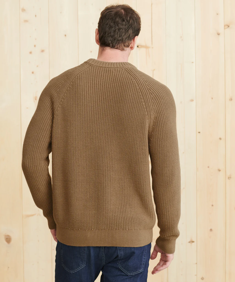 Men's Cotton Fisherman Sweater, Beechwood