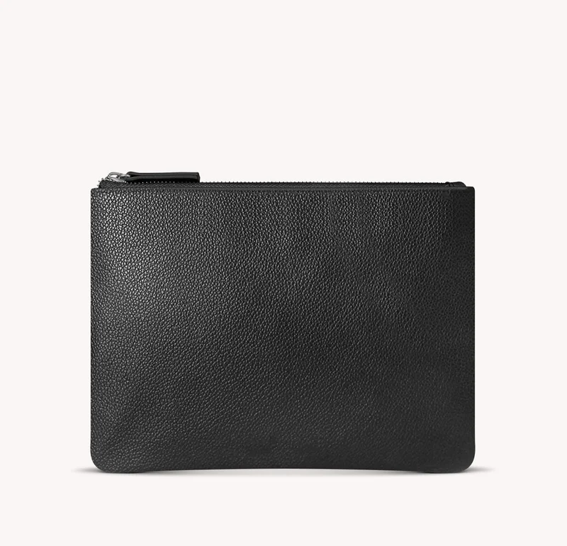 Vegan Leather Zip Pouch