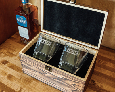 Personalized Aviara Whiskey Glasses Box Set
