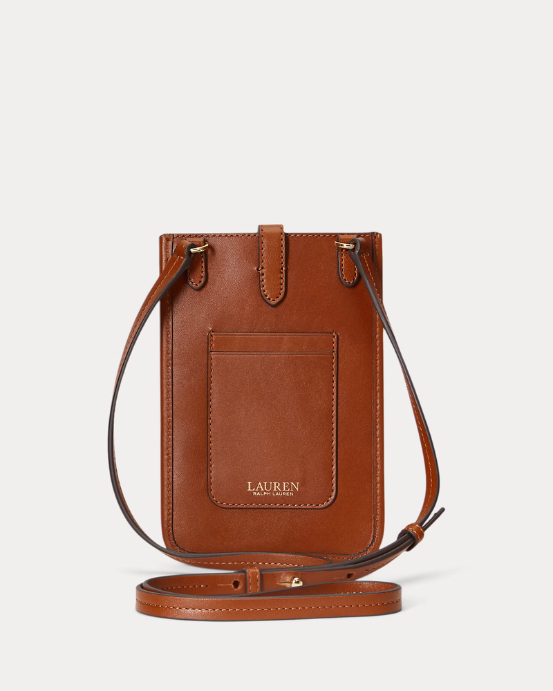 Leather Crossbody Tech Case