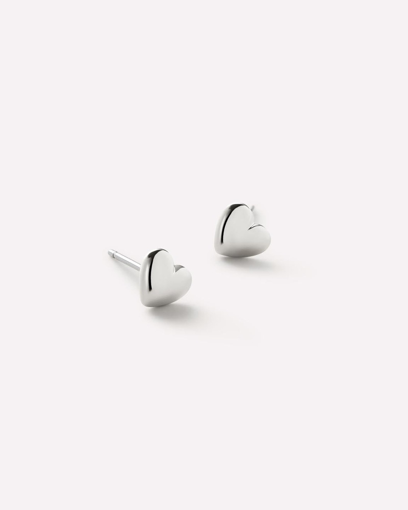 Lev Heart Stud Earrings