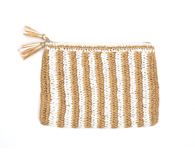 Raffia Mahjong Tile Bag