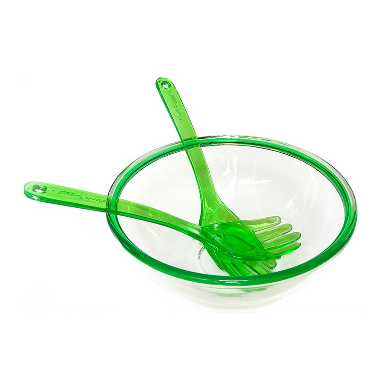 Color Edge Salad Bowl and Handy Tossers Set