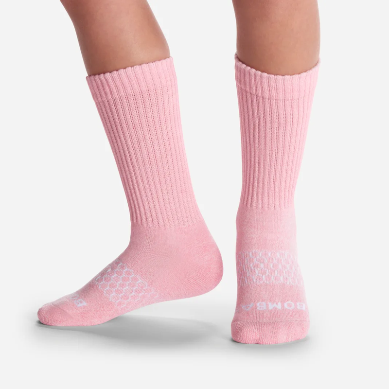 Youth Marl Calf Sock 4-Pack