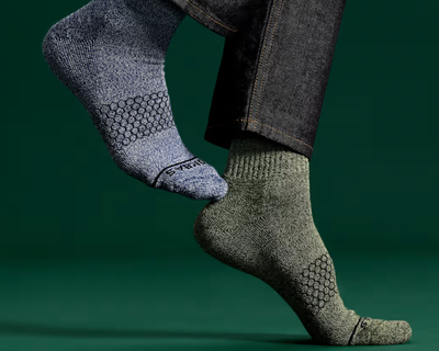Men's Merino Wool Blend Calf Sock 4-Pack