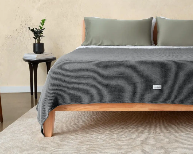 Blissful Bamboo Waffle Throw Blanket