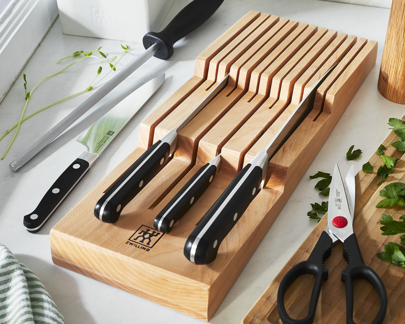 In-drawer Knife Organizer