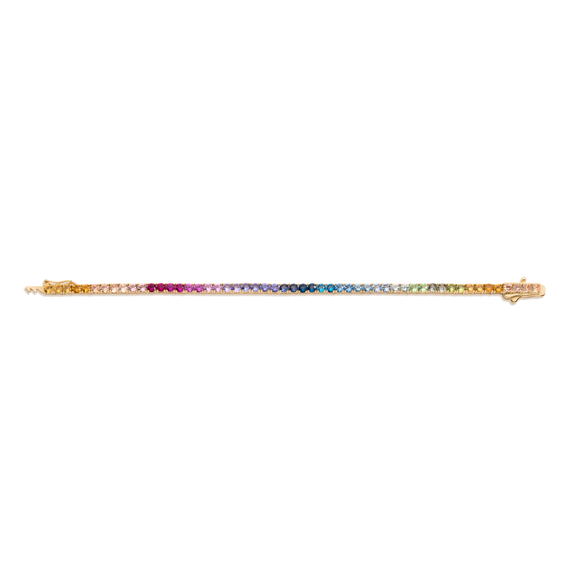Ombré Rainbow Tennis Bracelet