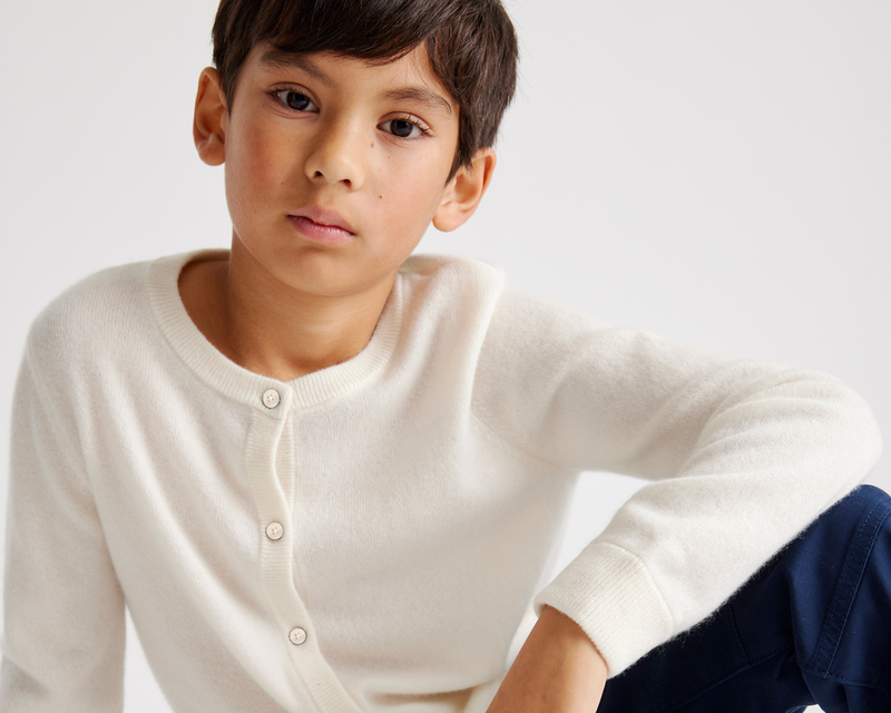 Kids Washable Cashmere Cardigan