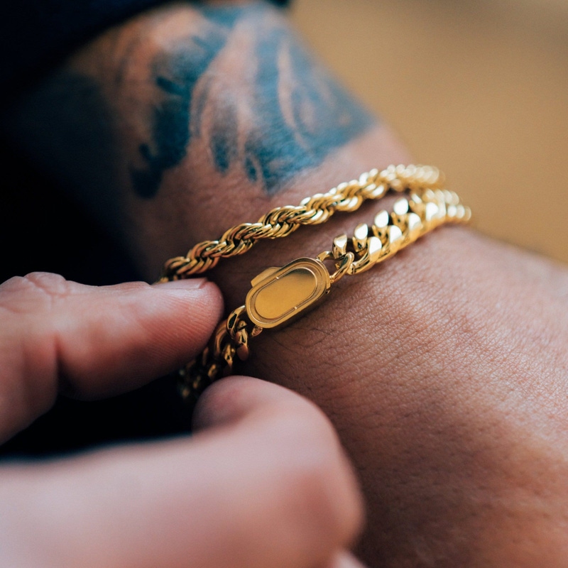 Gold Rope Bracelet 5mm