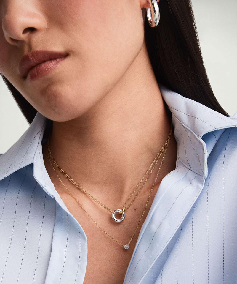 Linked Two Tone Necklace