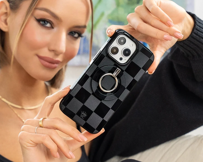 Noir Vibe Checker MagSafe Case for Apple iPhone