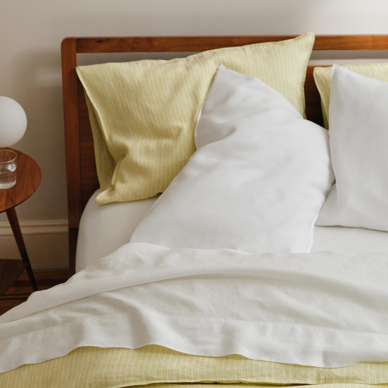 Washed European Linen Core Sheet Set, King