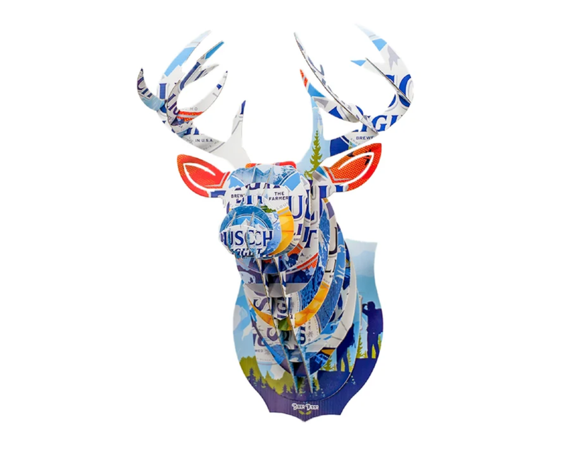 Beer Deer Cardboard Wall Mount