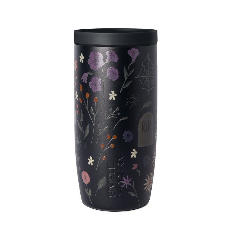 Voyager Pattern Tumbler with Clear Flip Lid & Straw, 16oz