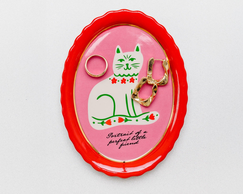 Cat Portrait Trinket Tray
