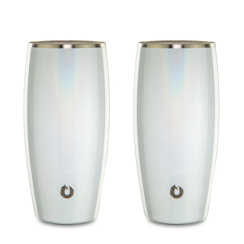 Stainless Steel Beer Glass, Set of 2