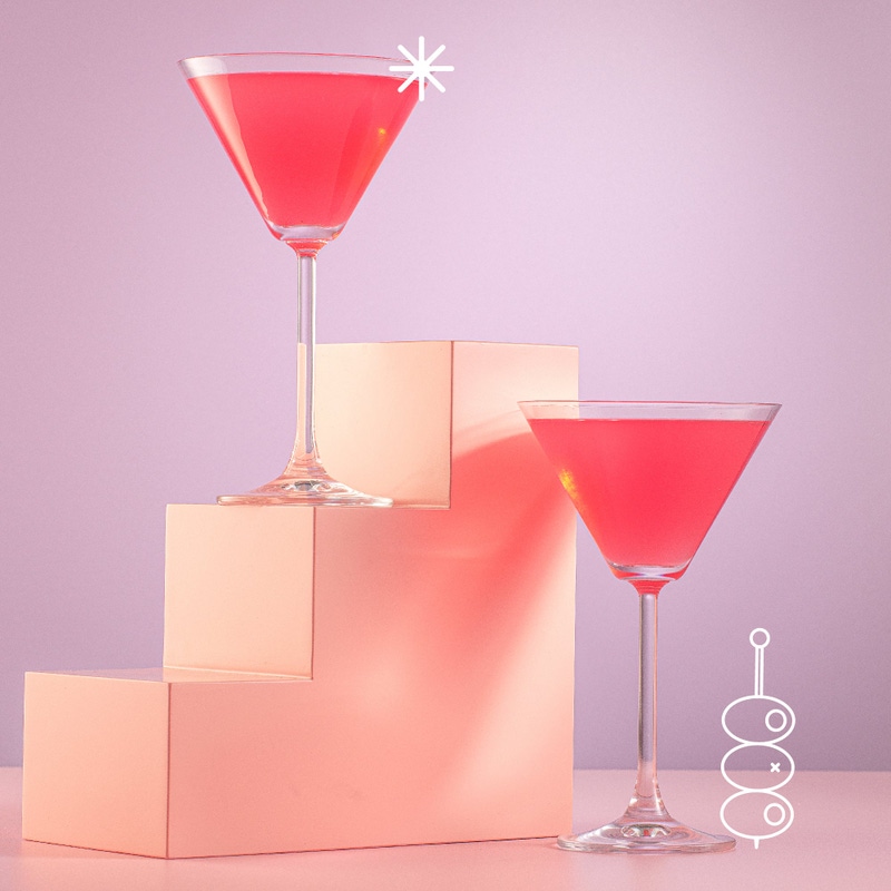 Olivia Premium Martini Glasses, Set of 4