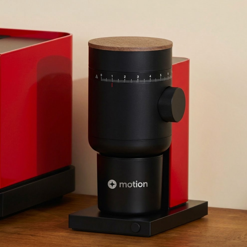 Branded Opus 2 Conical Burr Grinder - Wood Lid